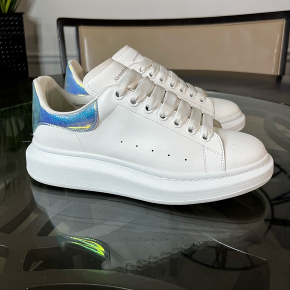 Alexander McQueen Oversized Iridescent Sneakers Sz 10 Women’s - Picture 1 of 7